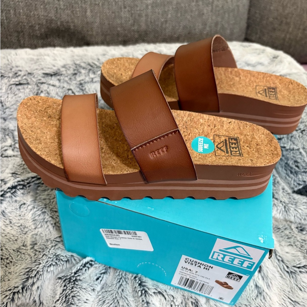 Reef double vista high Platform Sandals 7
